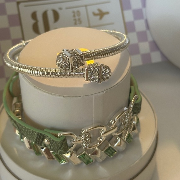 BP Summer Stacks Bracelet - Green and Silver - Picture 3 of 8